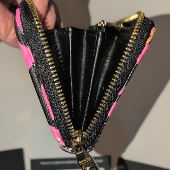 Versace Jeans Couture Pink, Gold, and Black Wallet - Picture 10 of 16